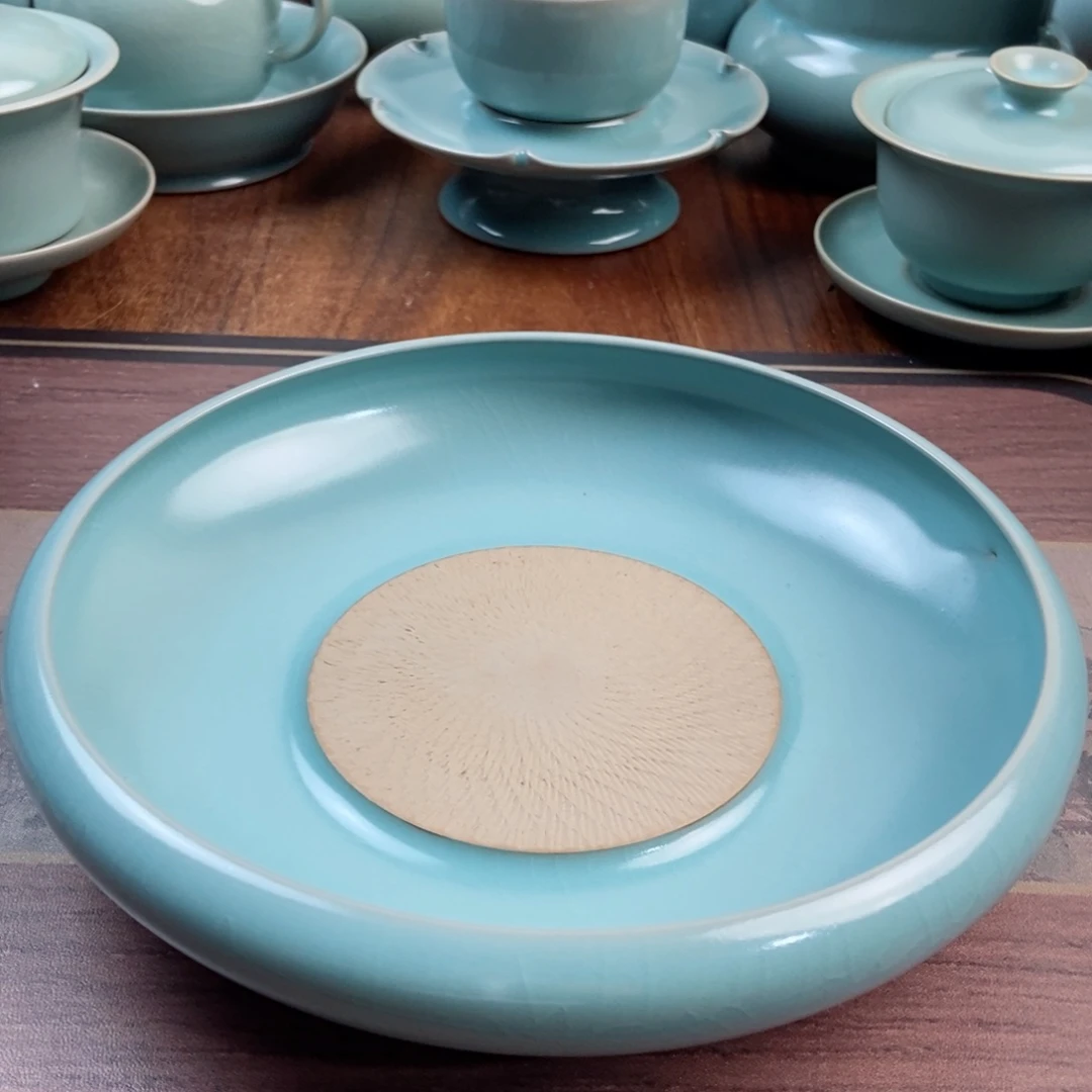 摆件陶原产地原矿汝瓷～茶器