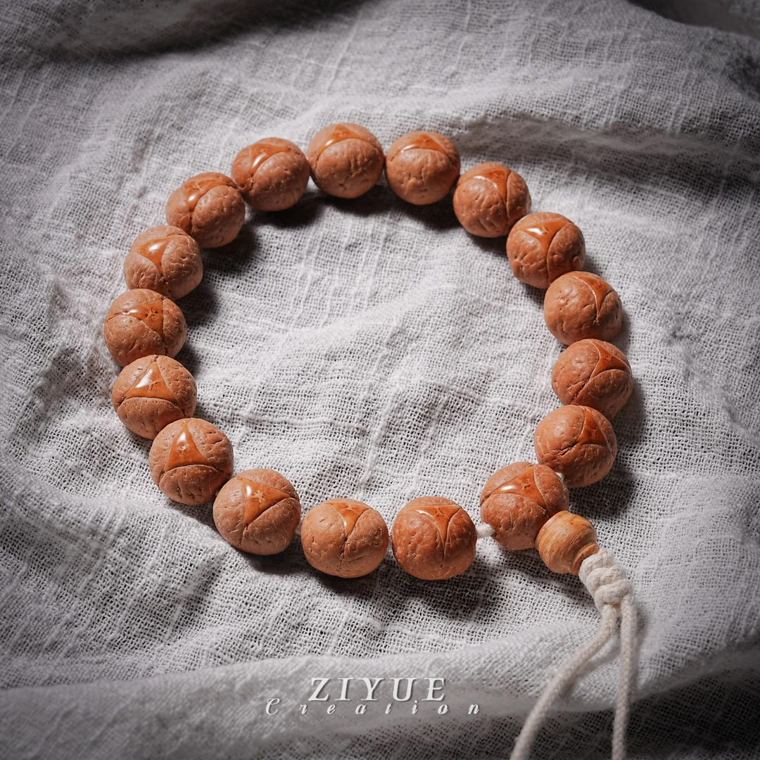 子曰造物●尼泊尔龙眼黄金瞳手持凤眼菩提14~16mm