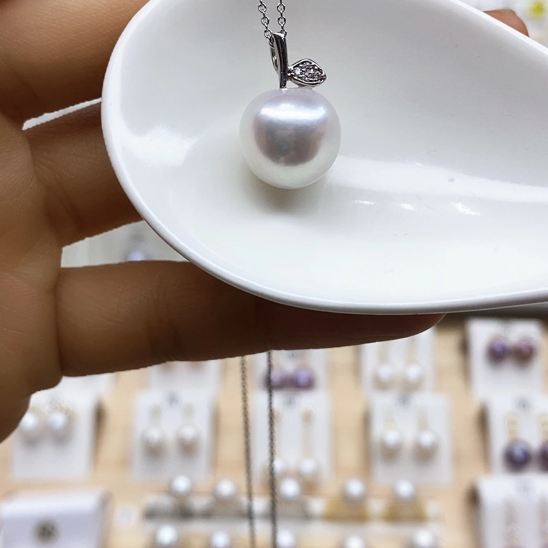 淡水珍珠颈饰银S925镶嵌