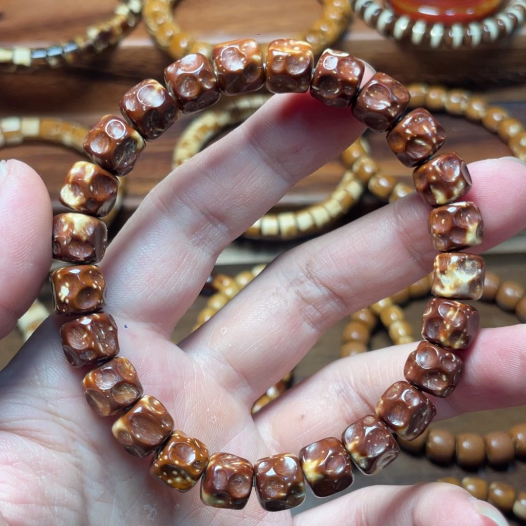 紫金鼠吊坠实心紫金鼠手串10无相