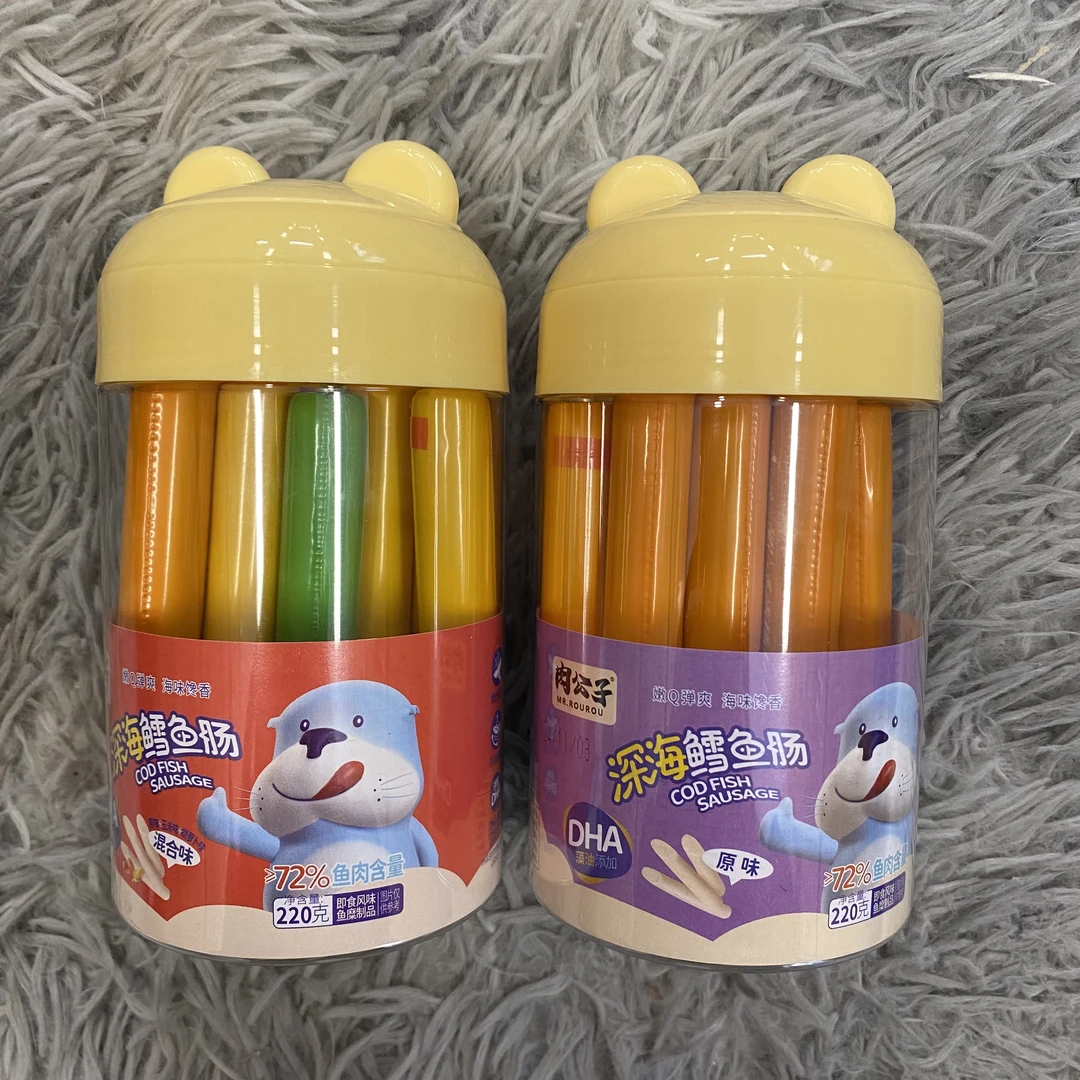 （2罐装）嫩Q弹爽深海鳕鱼肠混合口味 原味