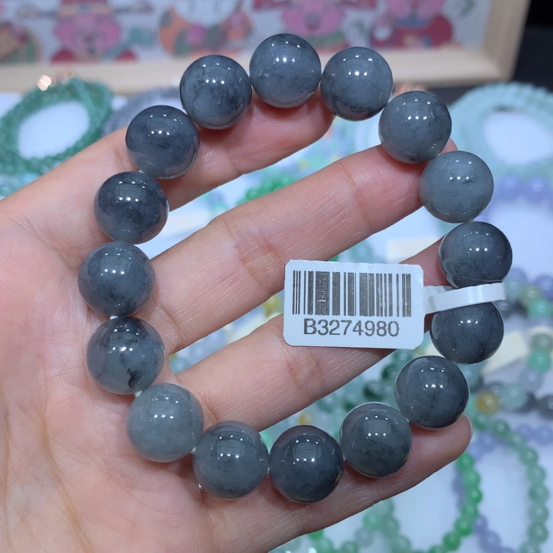 翡翠未镶嵌手链天然