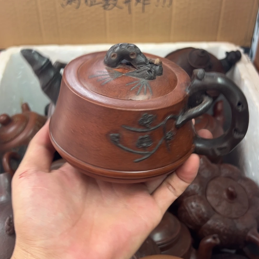 茶壶紫砂宜兴原矿紫砂壶350毫升容量
