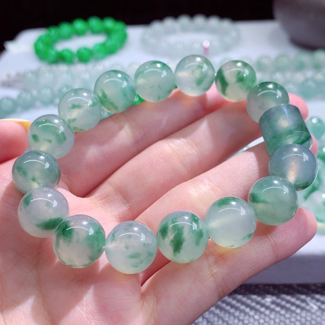 翡翠未镶嵌手串天然翡翠