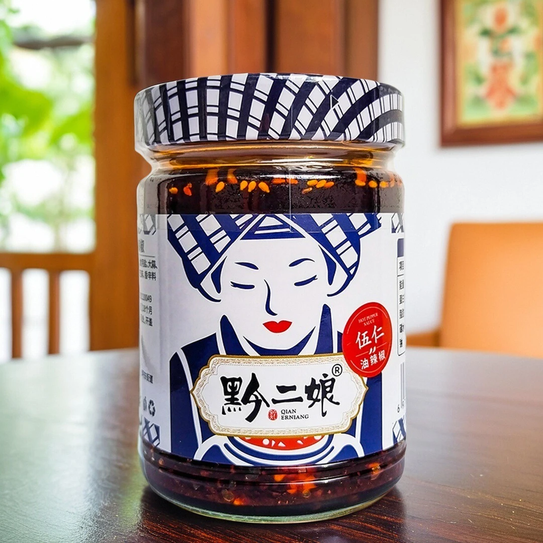 黔二娘精选伍仁自然特色风味好吃下饭椒香鲜辣拌饭酱产品
