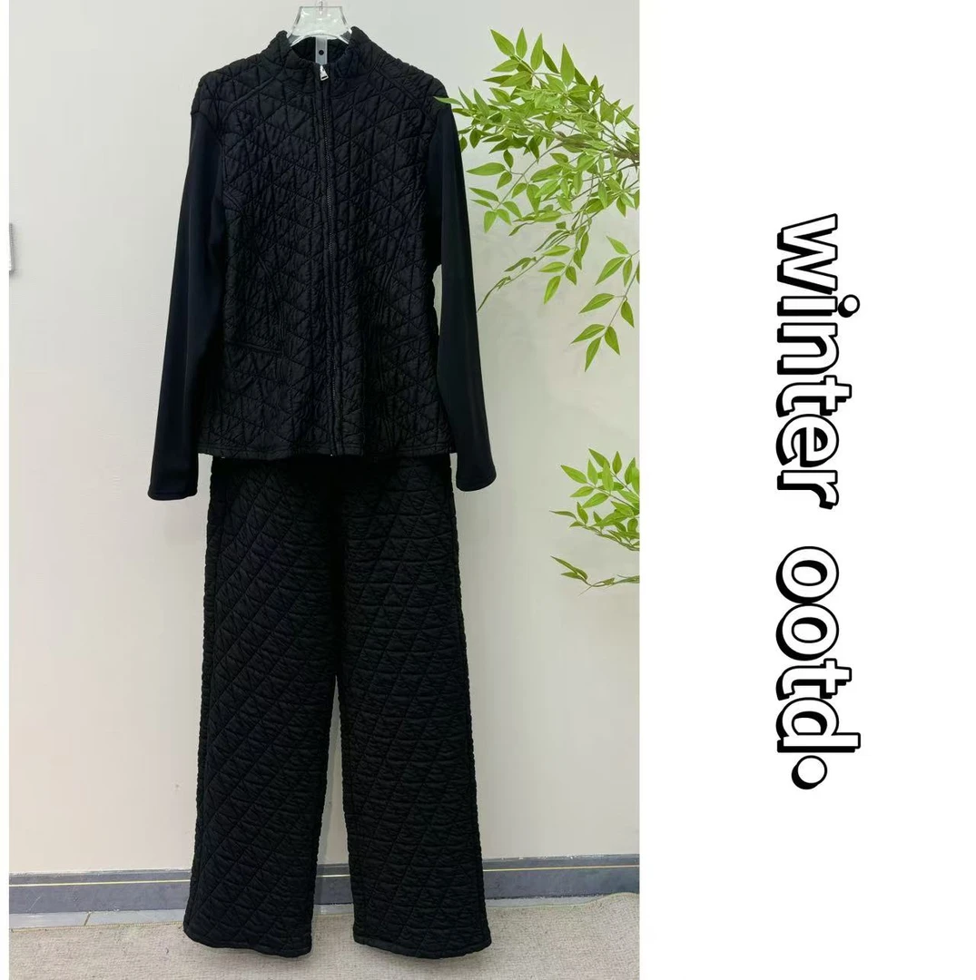 彩序坊   韩版保暖时尚高级感秋冬两件套90029