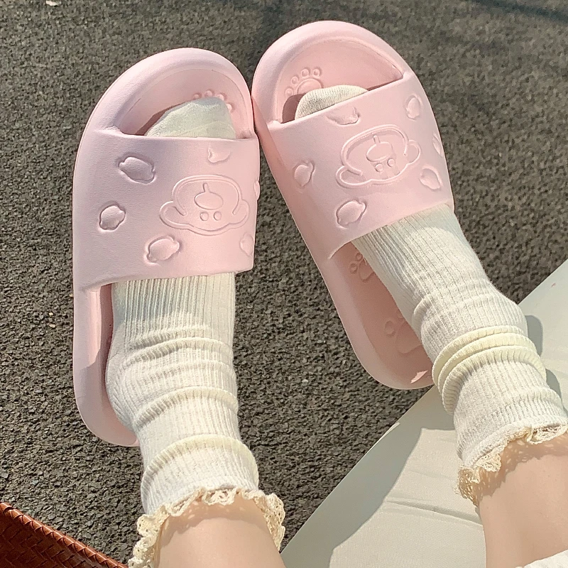 蚂蚁之恋 鼻涕狗可爱家居凉拖鞋浴室洗澡寝室厚底踩屎感 ins