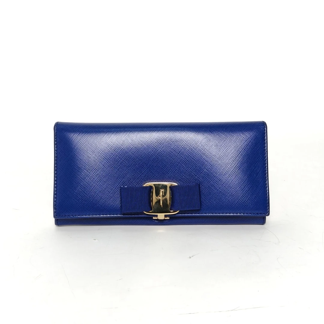 99新 DIOR/迪奥 攀攀. Salvatore Ferragamo蓝色 皮革C 皮夹