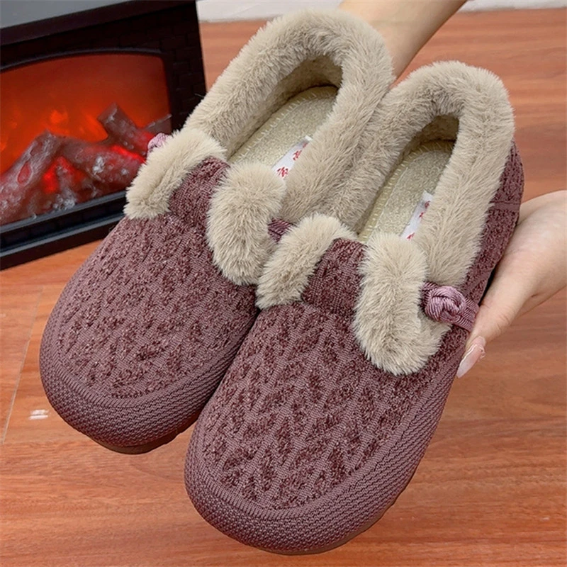 冬季新款老北京布鞋加绒保暖女棉鞋舒适休闲棉鞋女中老年妈妈棉鞋