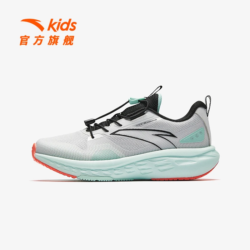 商场同款|安踏儿童男童跑鞋秋季网面舒适防滑耐磨犟弹缓震流光风