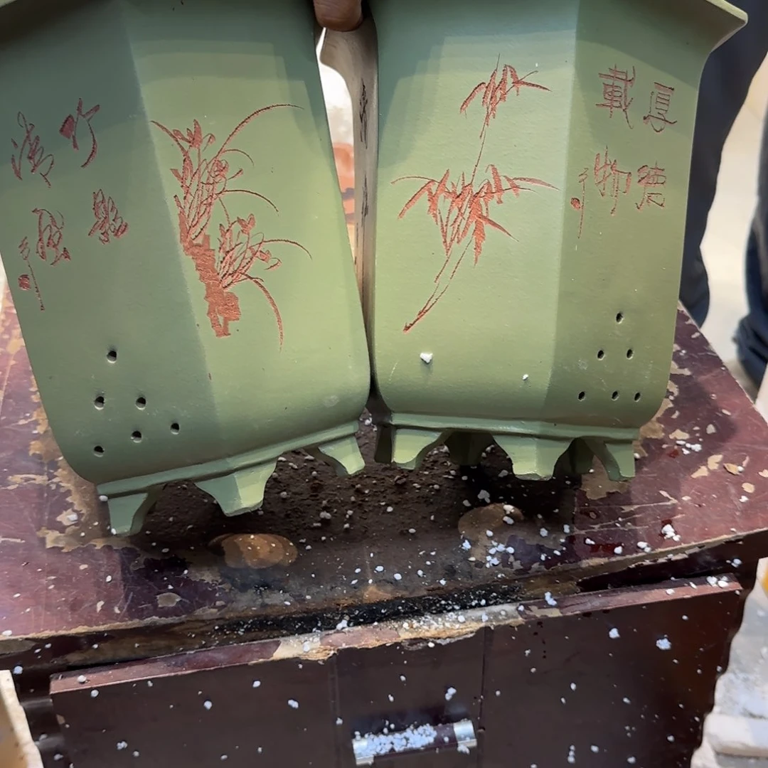 紫砂花盆口径19.17/22口径