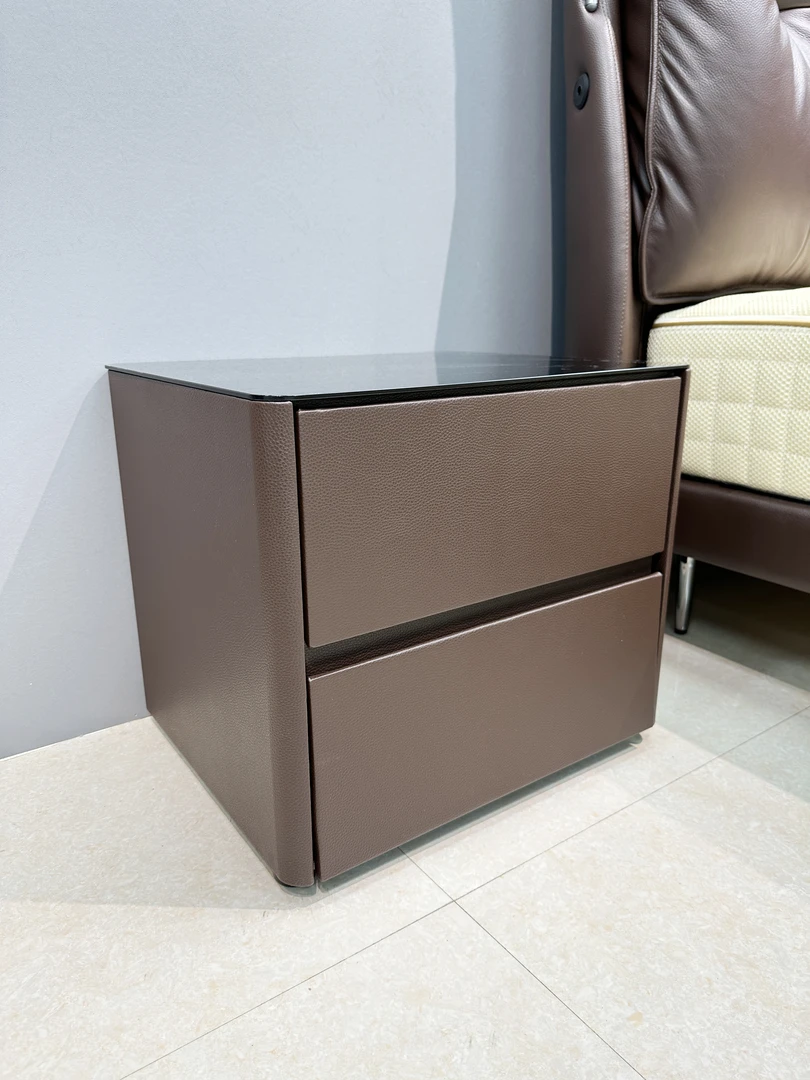 全实木轻奢免安装50宽床头柜简约现代网红极简卧室床边柜大容量