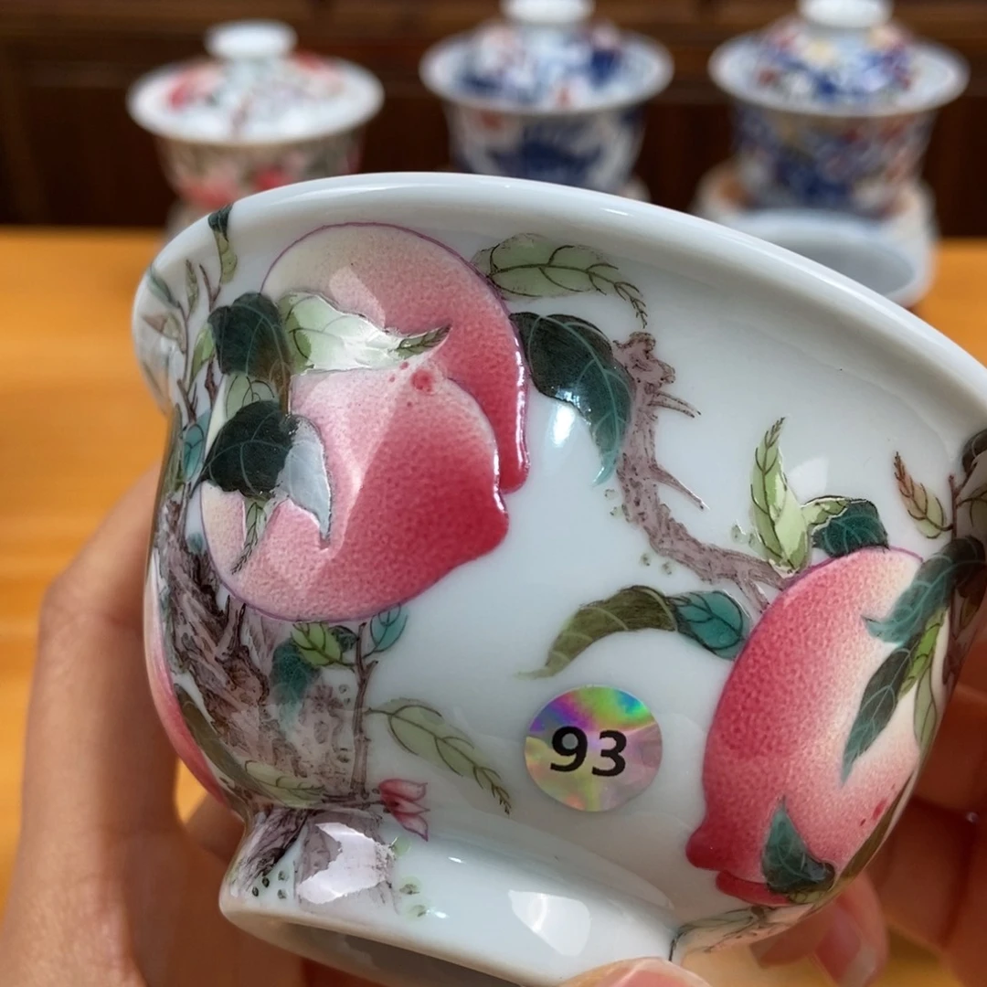 手绘现代茶具非古董