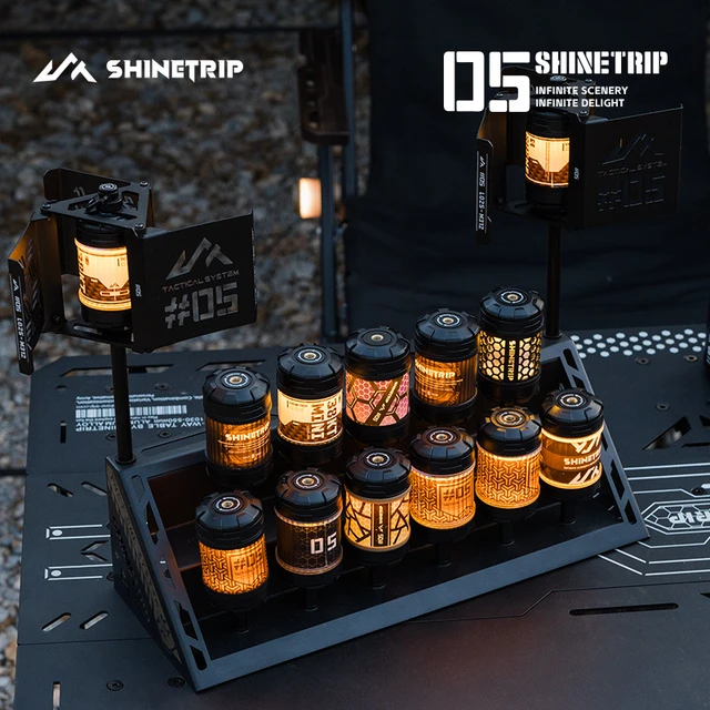 山趣户外露营灯天幕帐篷自动旋转磁吸野营气氛背包小挂灯照明随身