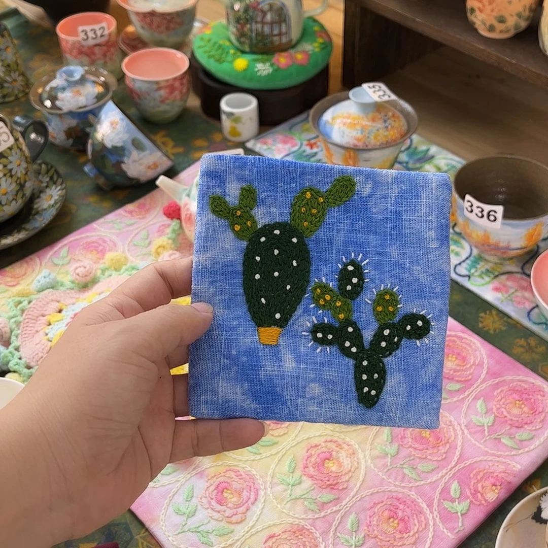 刺子绣杯垫美美价