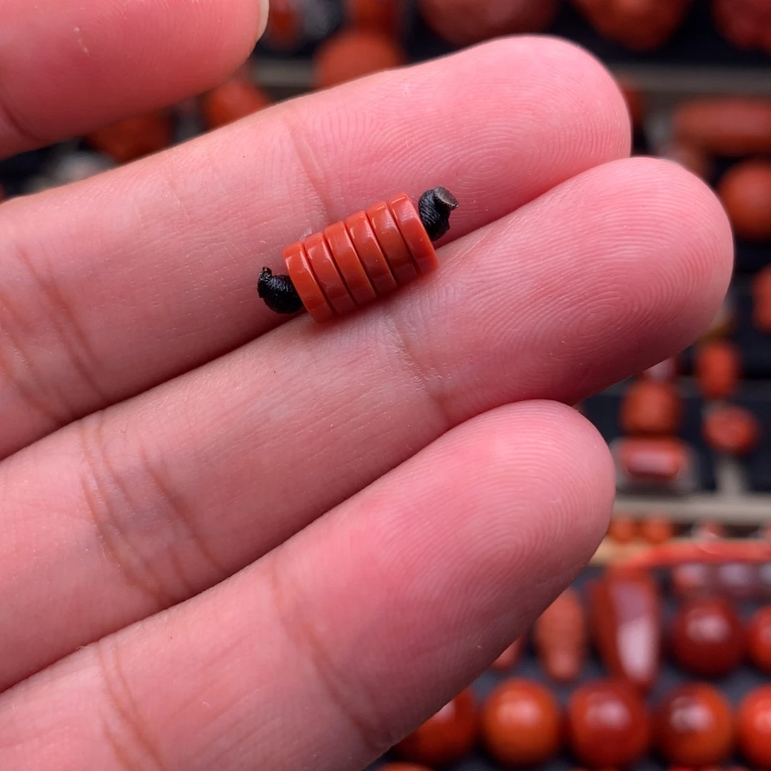 南红玛瑙精工直切隔片6未镶嵌