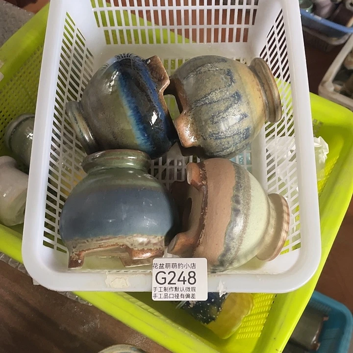 花盆紫砂248微瑕品口径5厘米左右的