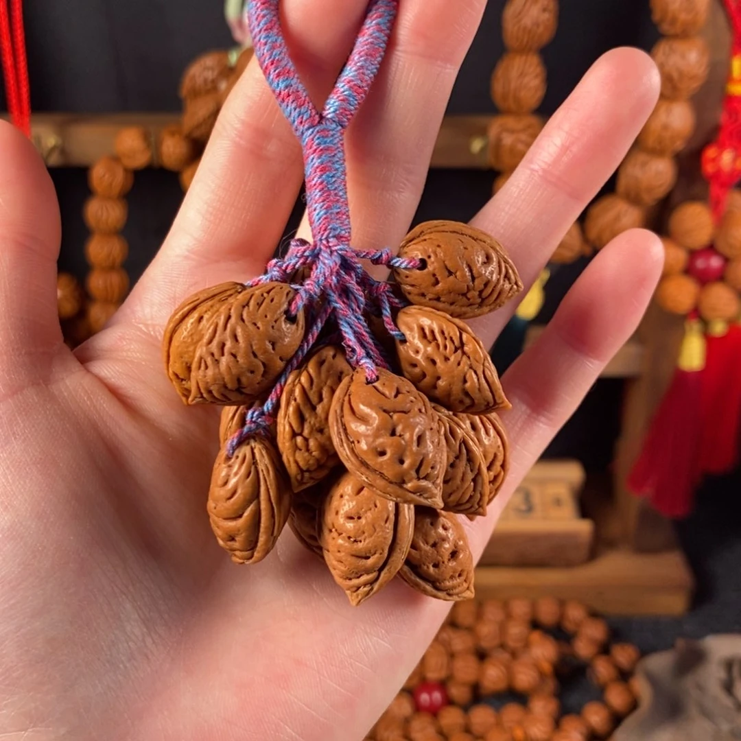 吊坠桃核桃枭挂件8