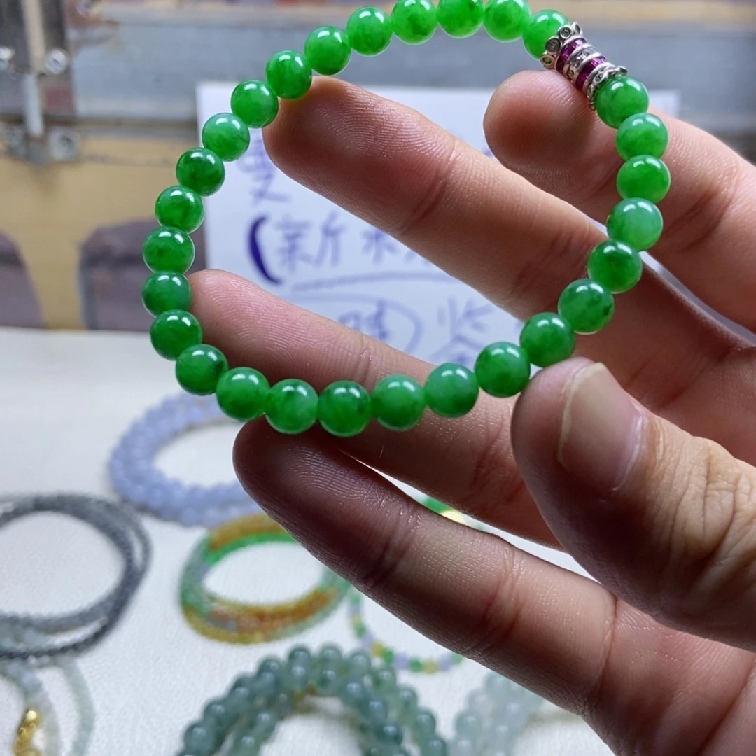 定制翡翠未镶嵌缅甸翡翠A货卡6.4