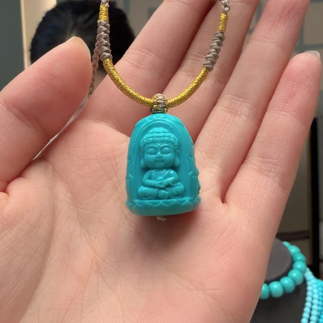 绿松石未镶嵌颈饰