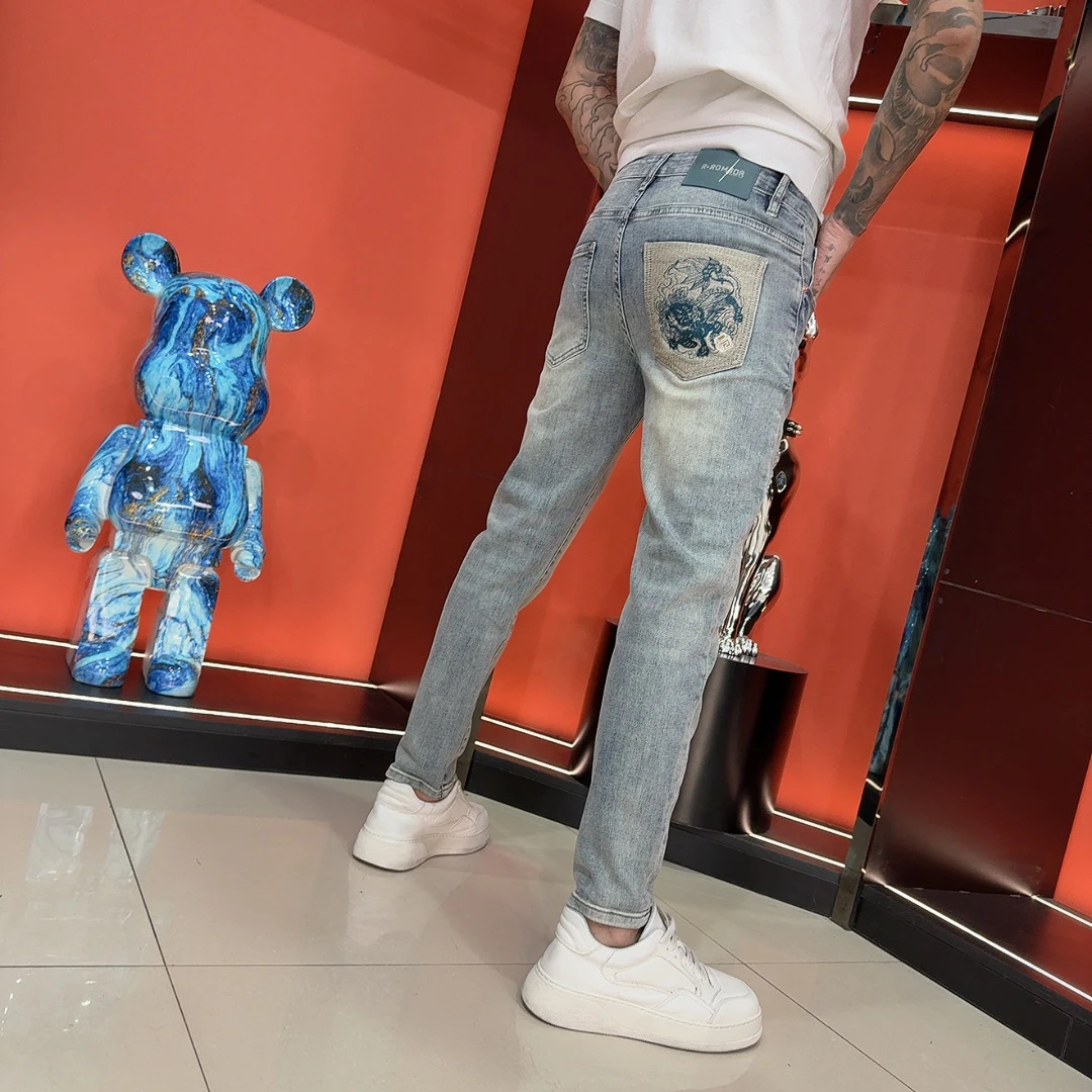 【春季上新】高奢欧品男士修身小脚裤-8292