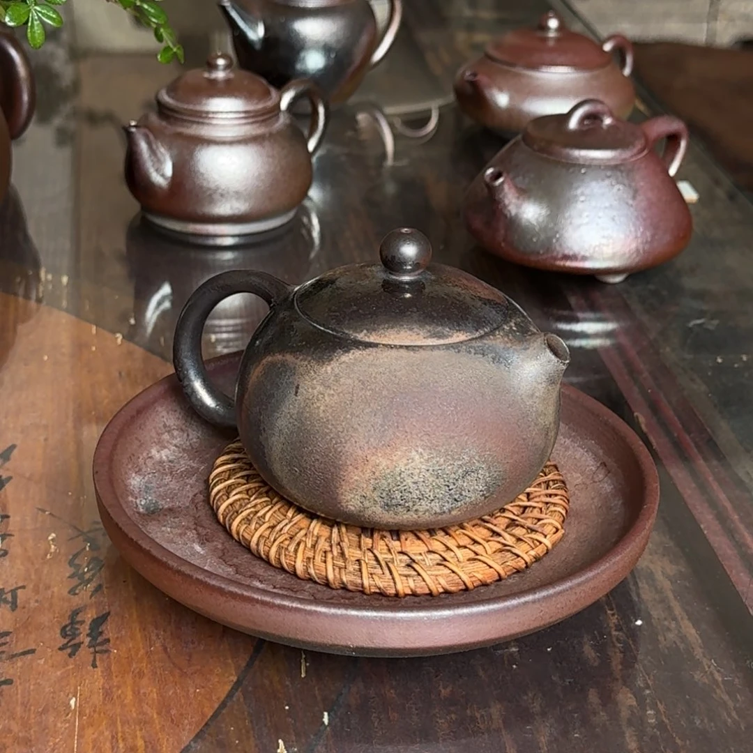 建水紫陶柴烧茶具微瑕