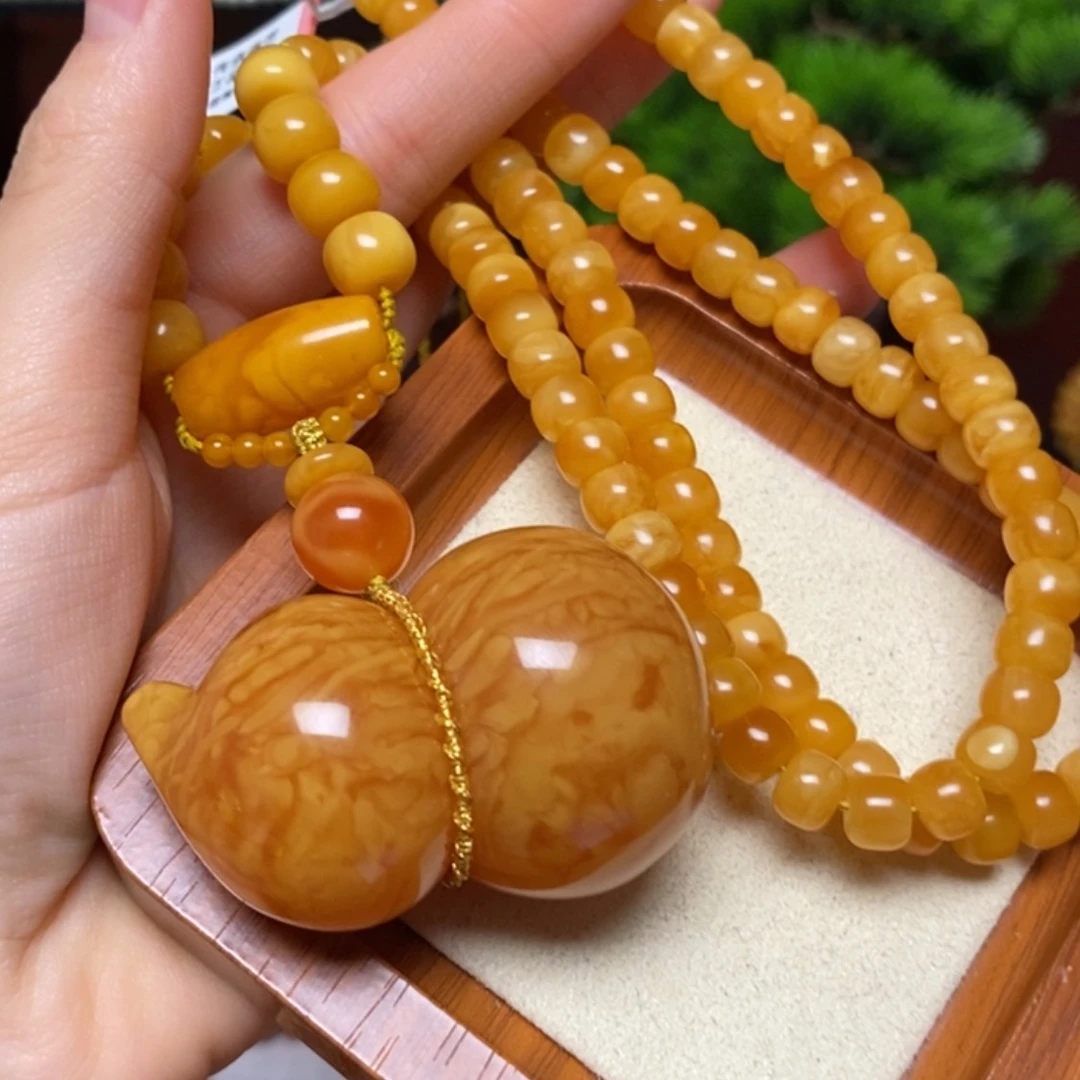 【闪购商品】蜜蜡颈饰未镶嵌热*面项链