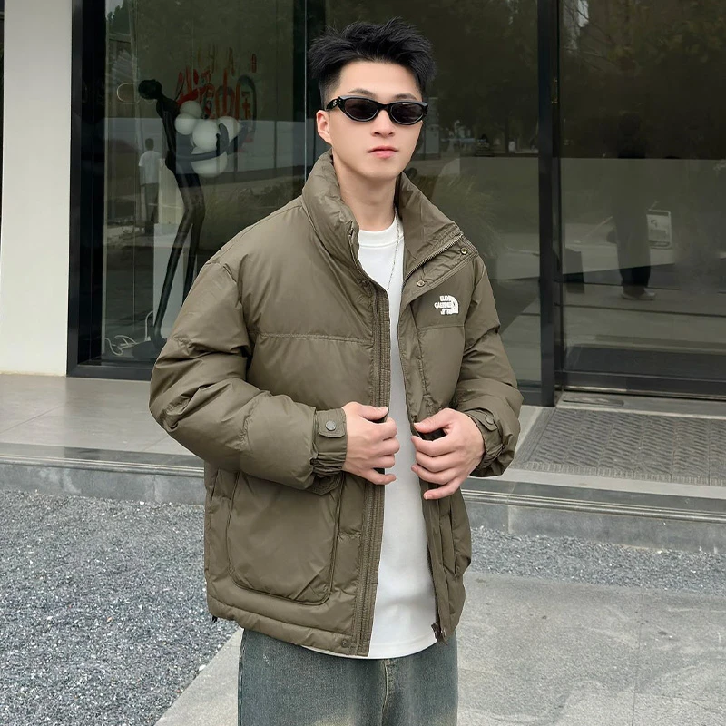 8011冬季滑雪保暖锁温时尚休闲短款男士潮流帅气百搭棉外套