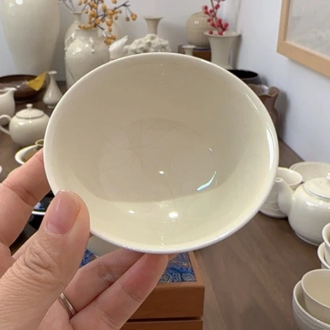 微瑕手工茶碗不带礼盒