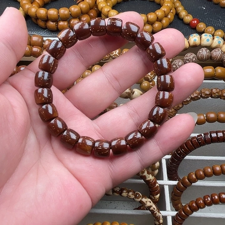 手串紫金鼠紫金鼠实心直切手串