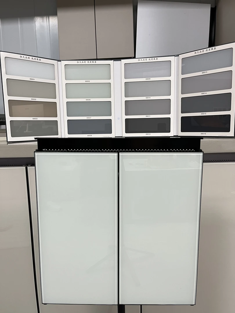 最新款免拉手晶刚橱柜门吊柜免拉手晶钢门