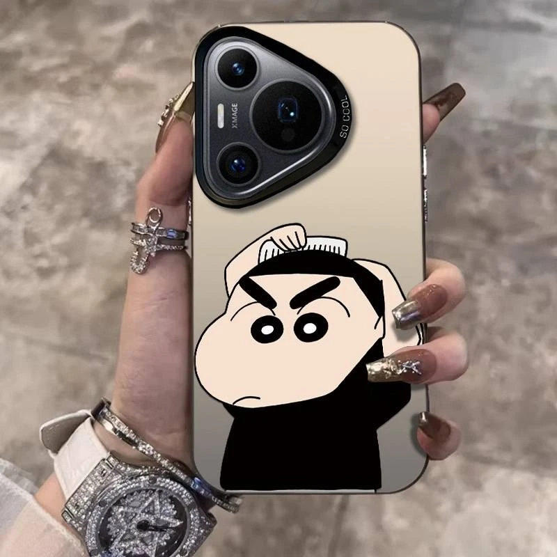 梳头小新适用华为pura70手机壳创意P70/60高级感磨砂50防摔保护套