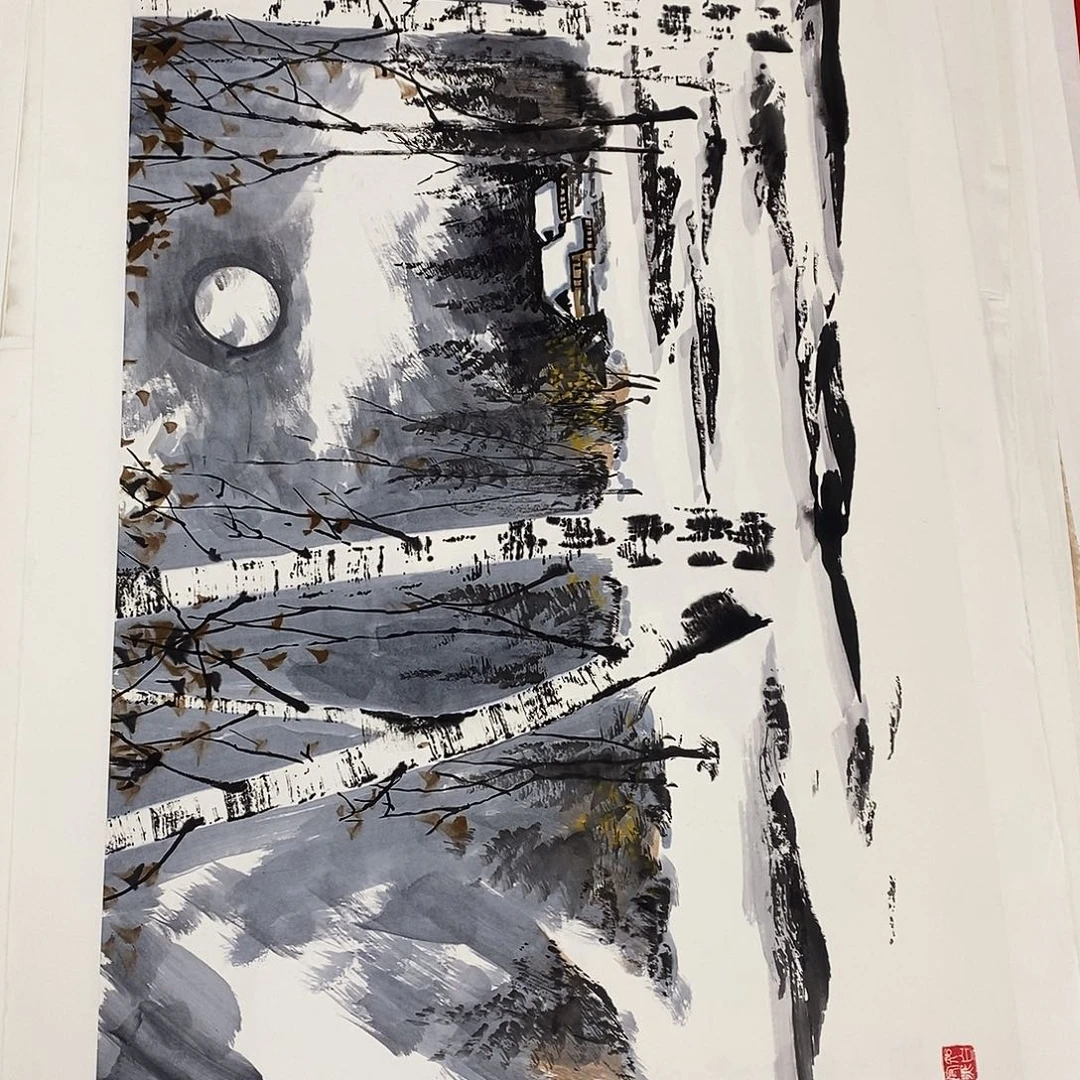 国画我也很开心呀我们是