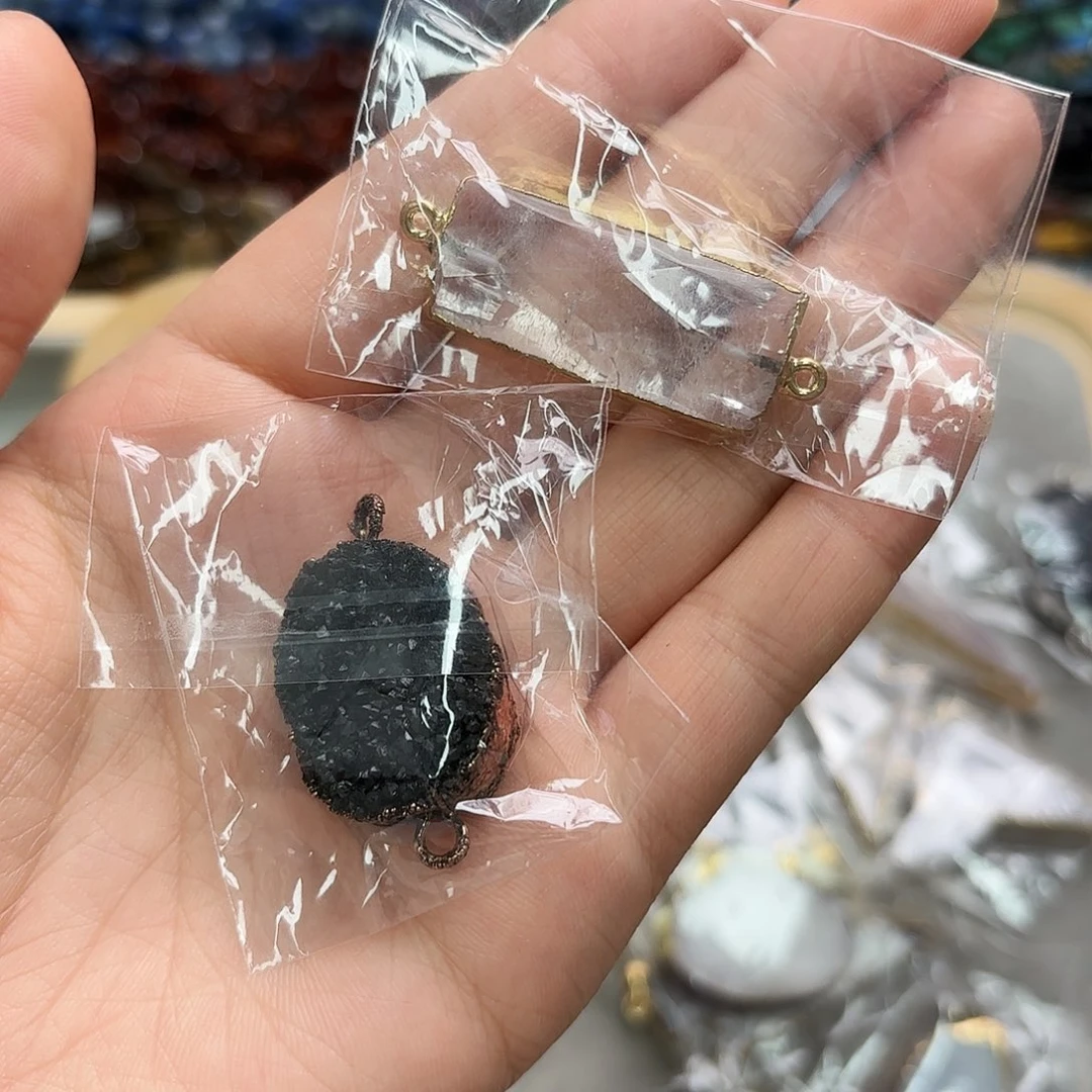 玛瑙/玉髓未镶嵌珠宝半成品吊坠2颗01