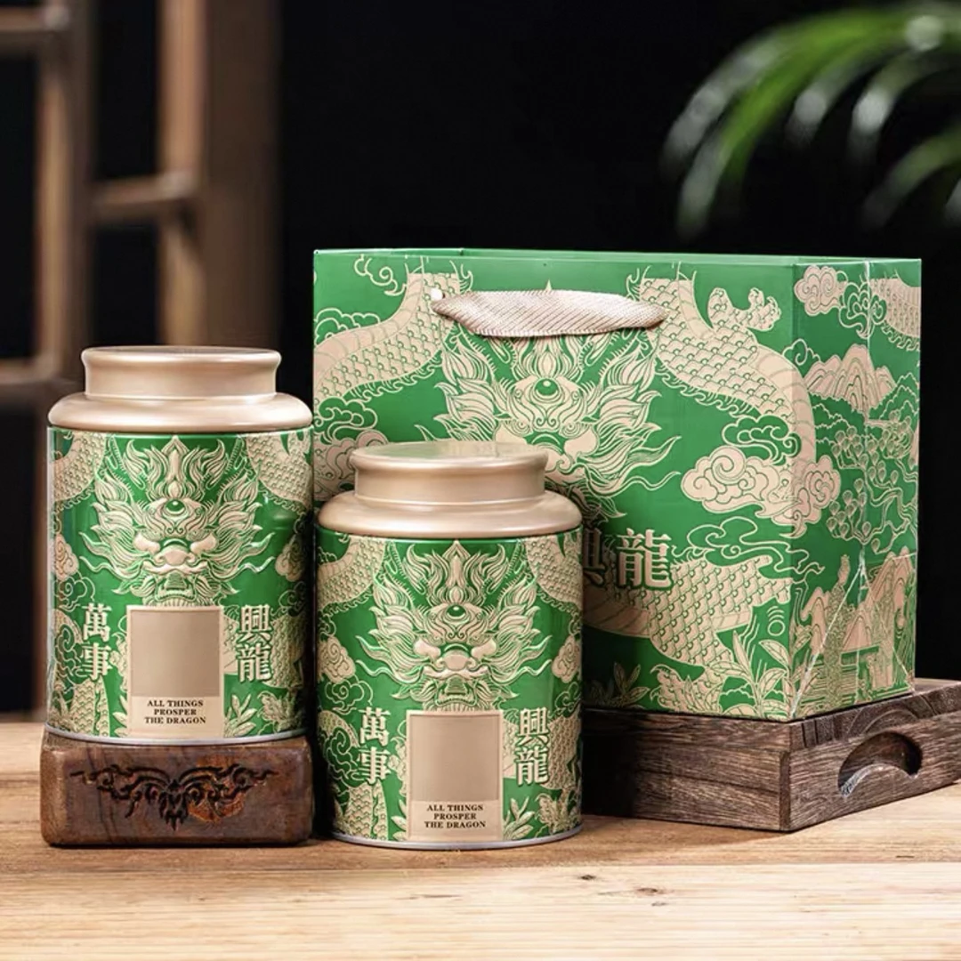 特级茉莉飘雪 茶礼罐 一罐送熏香炉 两罐送水晶元宝