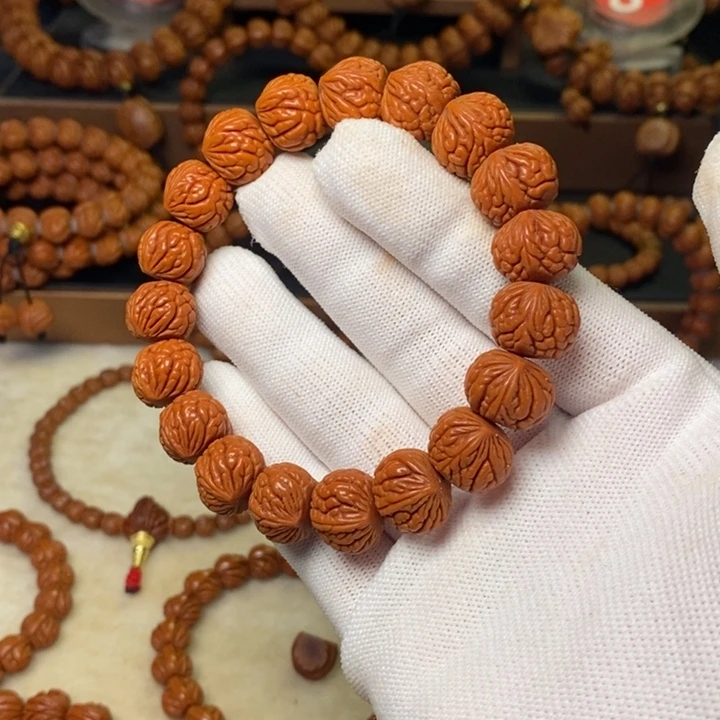 手串桃核秦岭龙纹桃核