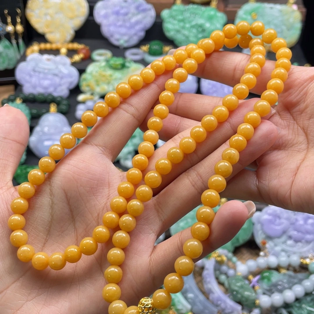 翡翠未镶嵌颈饰代编织