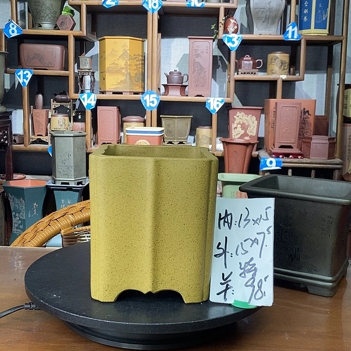 紫砂花盆黄金芝麻段