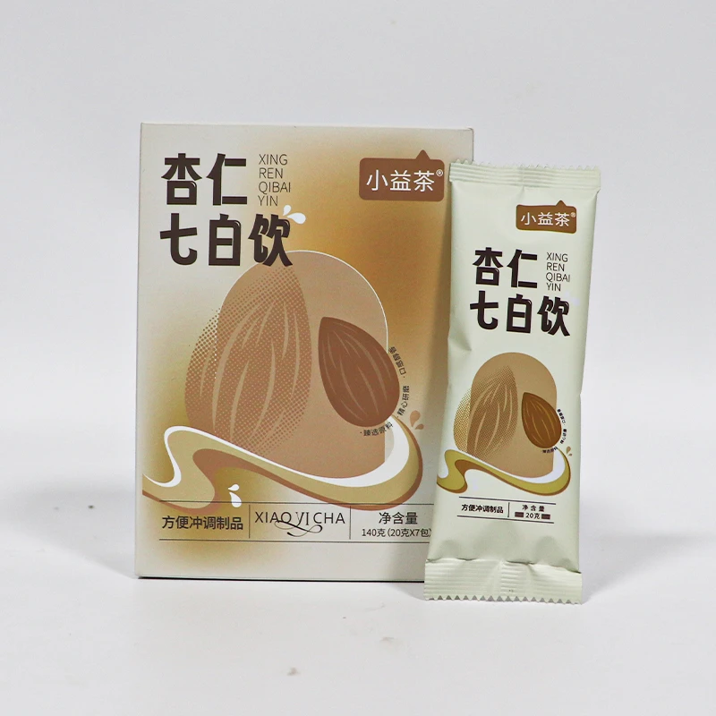 【李陌茶】杏仁七白饮140g/盒装小益茶便携组合