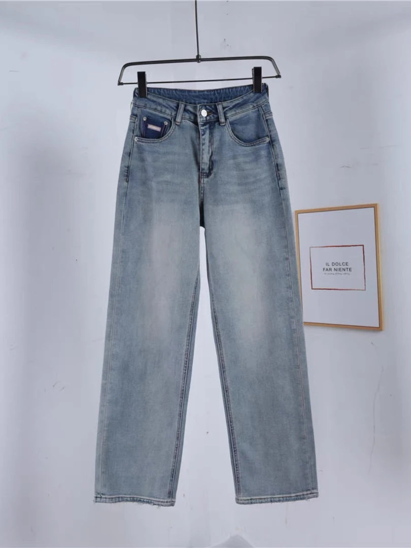 【云云精选】68240 春窄版直筒裤