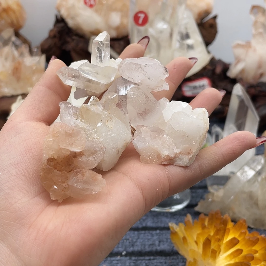 福***椒银S925镶嵌珠宝半成品水晶