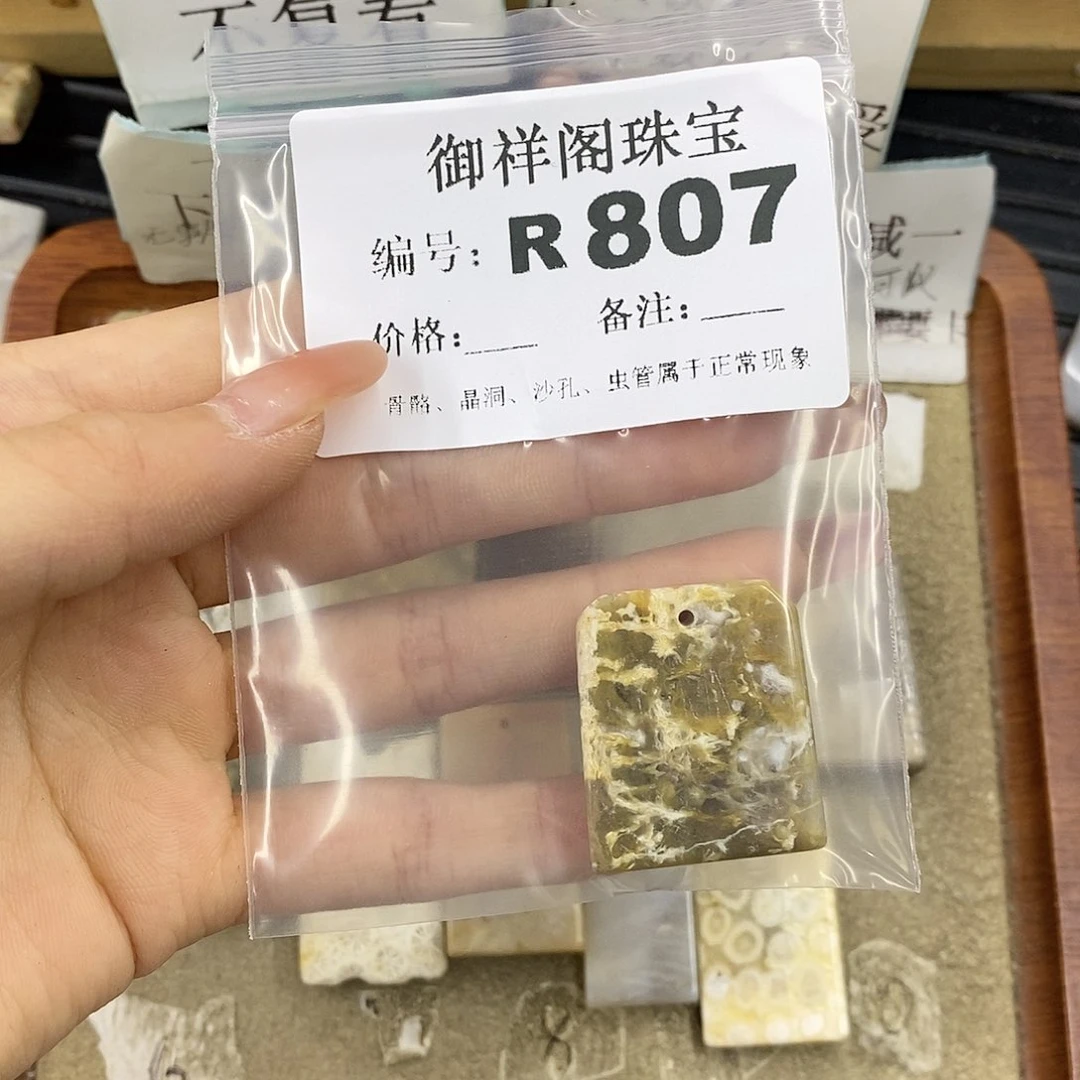 硅化珊瑚（珊瑚玉）未镶嵌颈饰策****啊