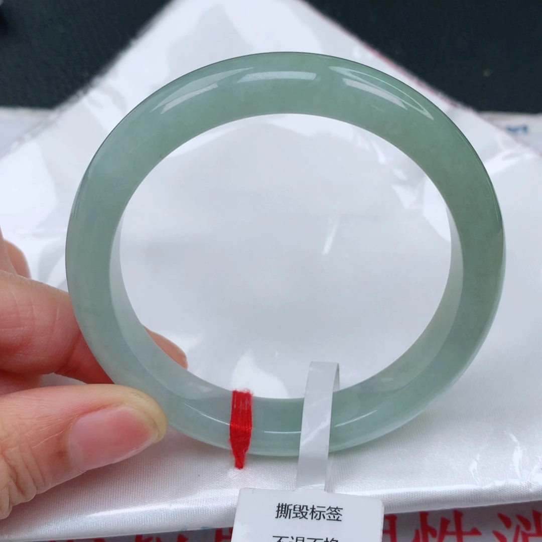 翡翠手镯未镶嵌缅甸天然57-58