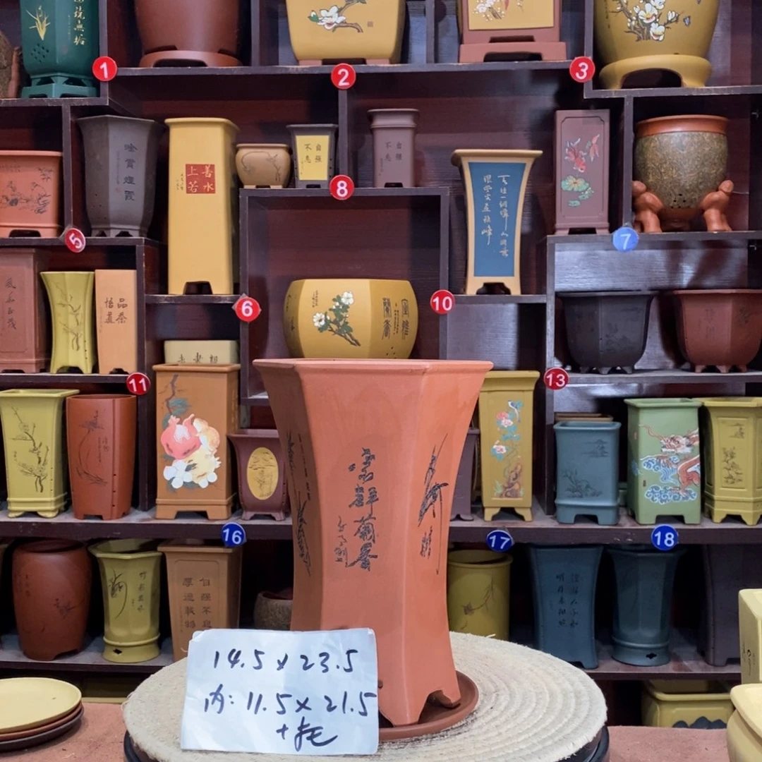 紫砂花盆紫砂花盆