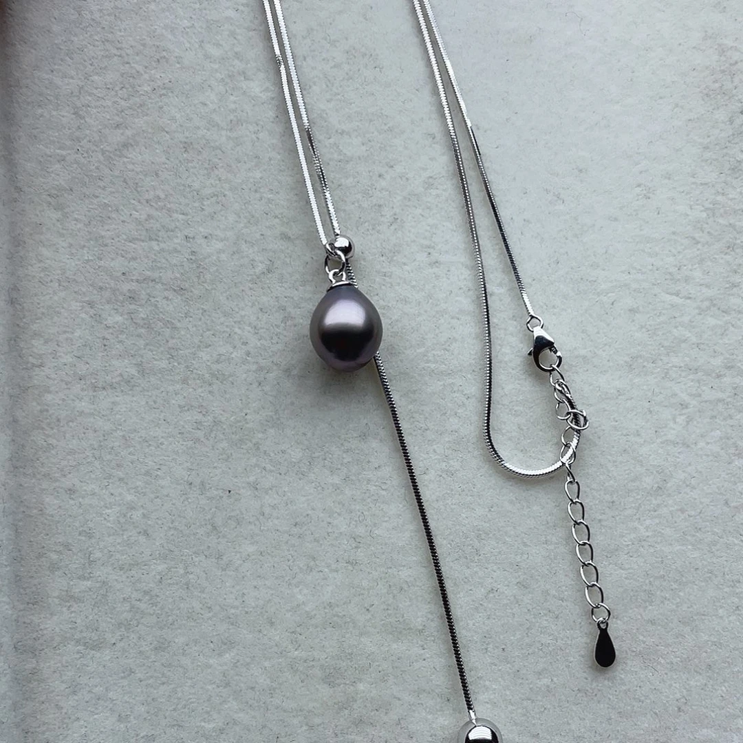 海水珍珠银S925镶嵌套链101