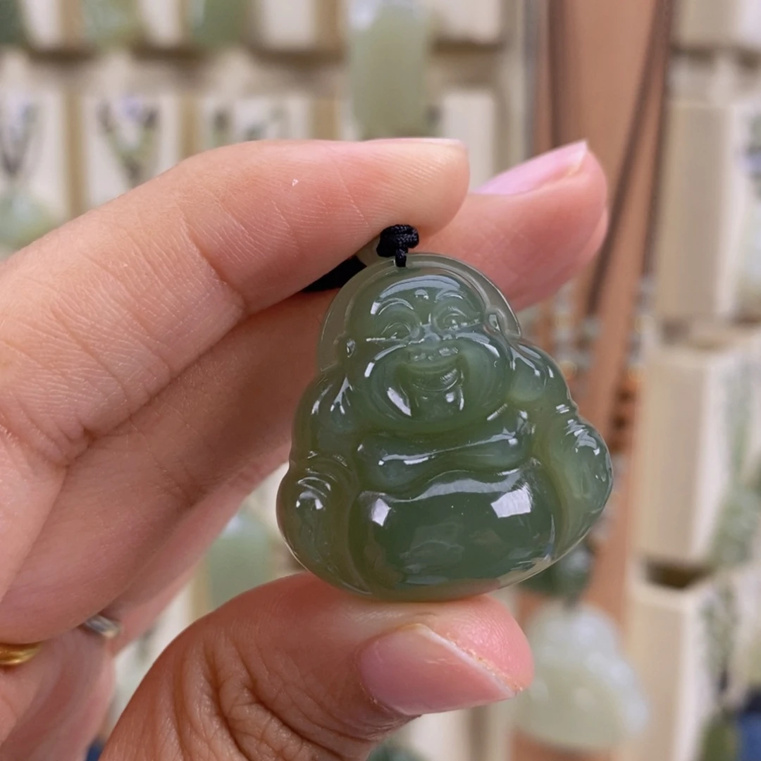 陕***麻和田玉未镶嵌颈饰