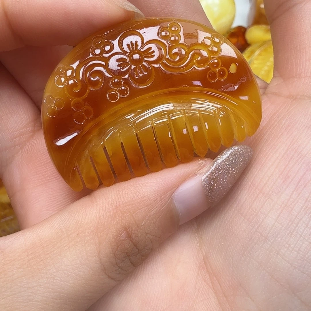 裸石琥珀未镶嵌你好