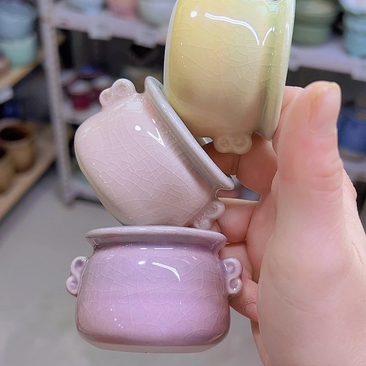 红陶陶瓷花盆当场满12包邮