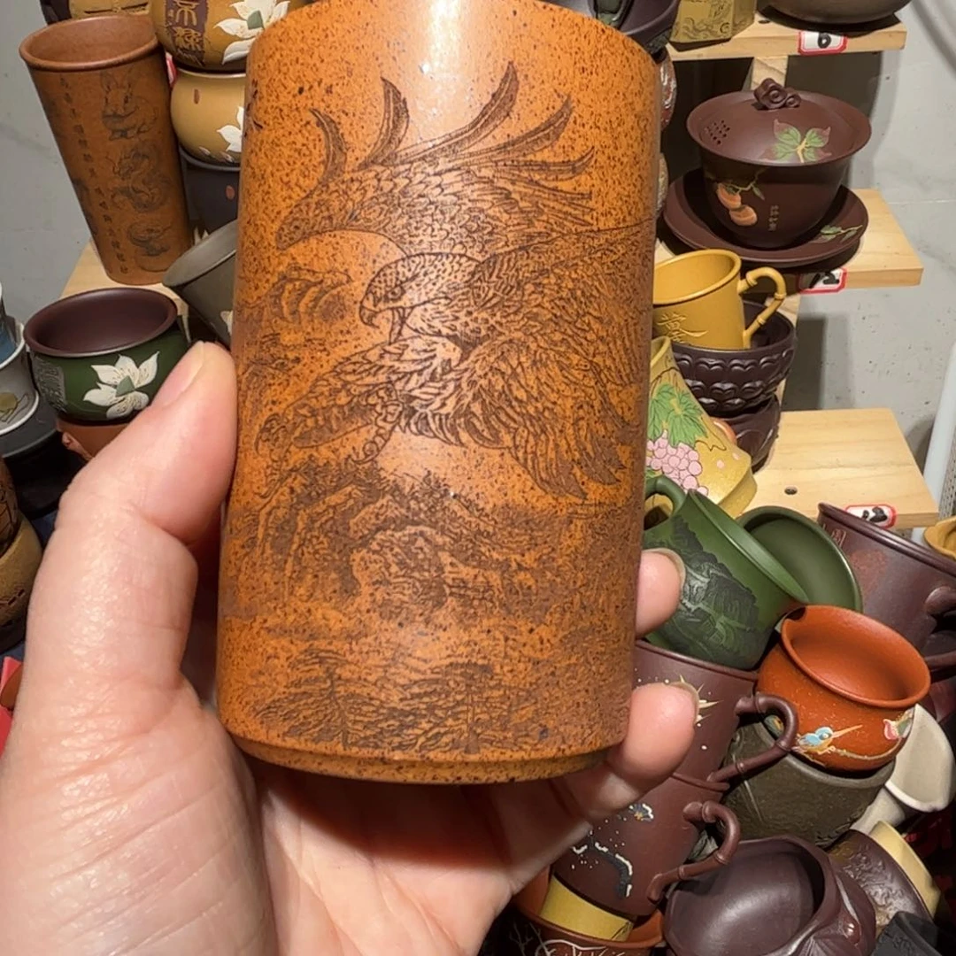 紫砂茶杯宜兴紫砂主人杯