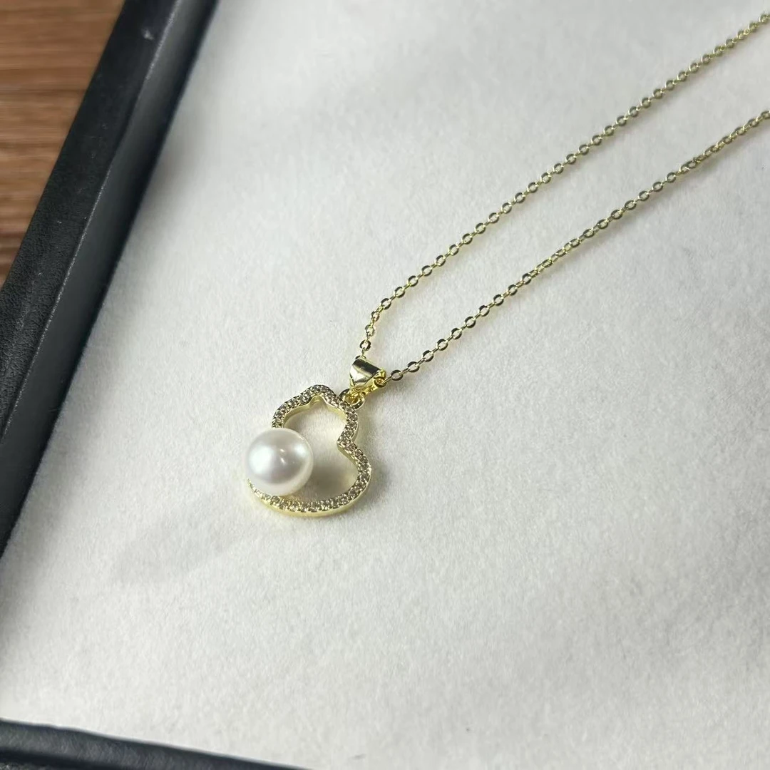 【睿泽鉴宝】淡水无核珍珠葫芦吊坠多样性发一/有瑕 7.5mm V0582